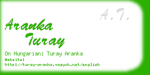 aranka turay business card